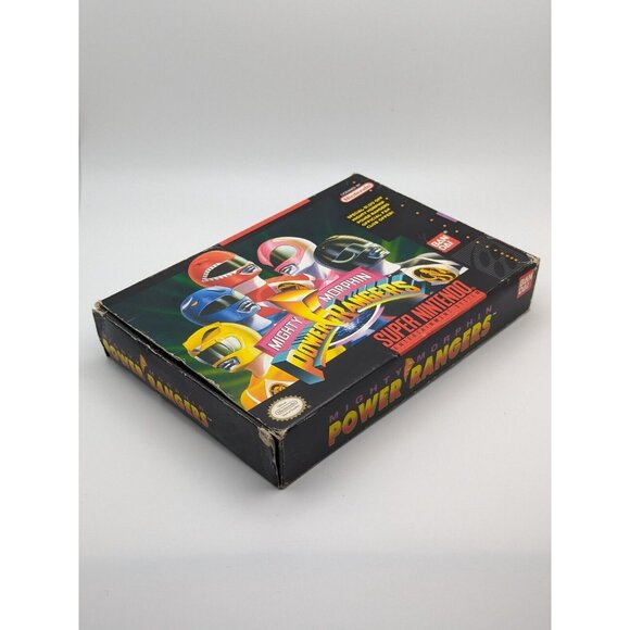 Mighty Morphin Power Rangers (Super Nintendo SNES) Game & Box ~ Tested & Works - Picture 3 of 12